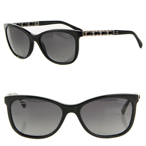 chanel cat eye chain sunglasses